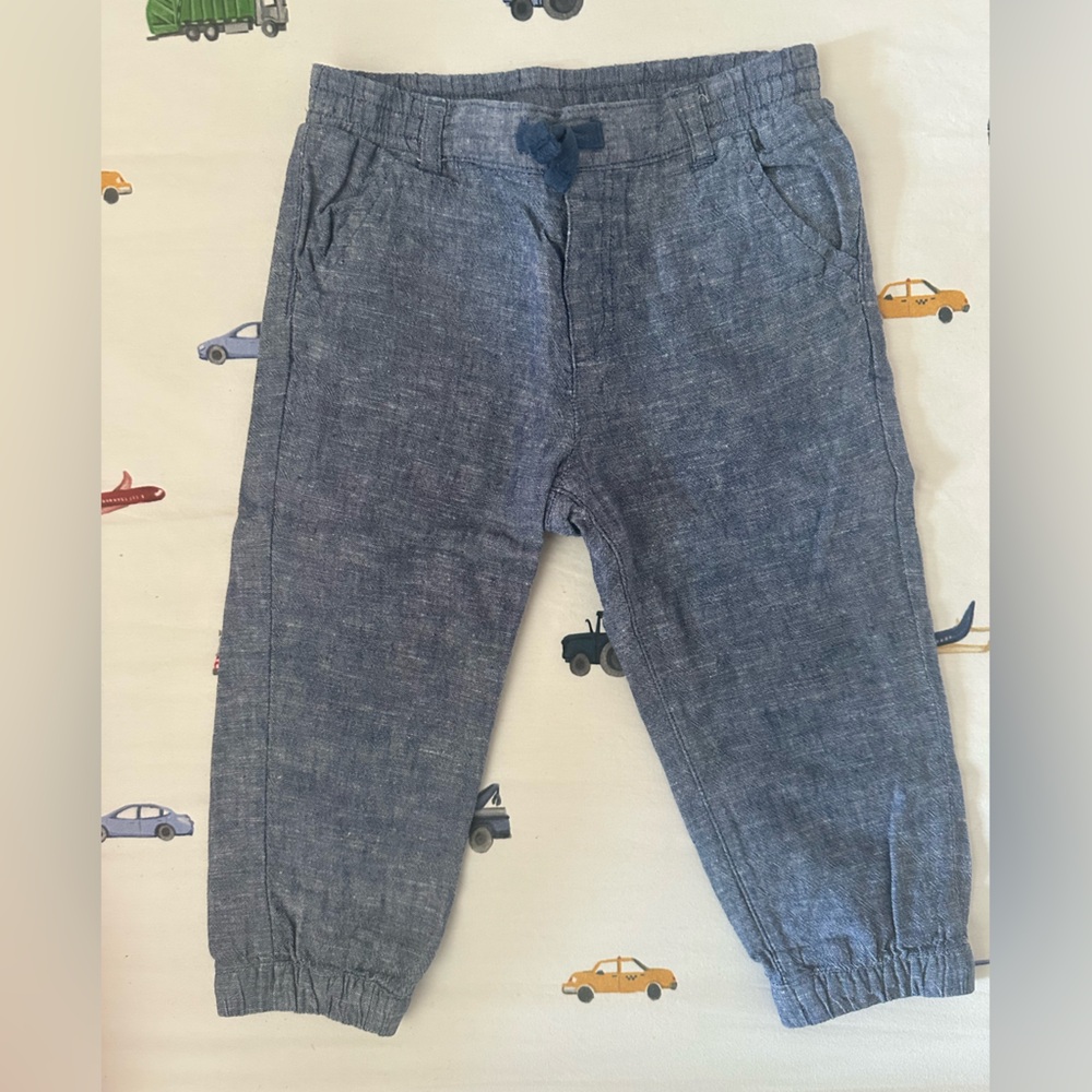 Janie and Jack Chambray Blue Kids Bottoms